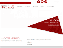 Tablet Screenshot of maisons-heraud.com